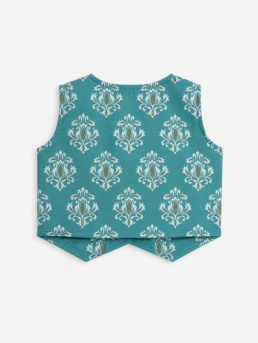 girls printed sleeveless top and trouser co-ord set - 22511088 -  Standard Image - 2