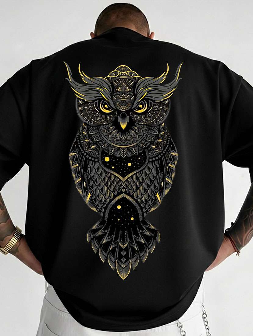 men printed short sleeve oversized t-shirt - 22511774 -  Standard Image - 2