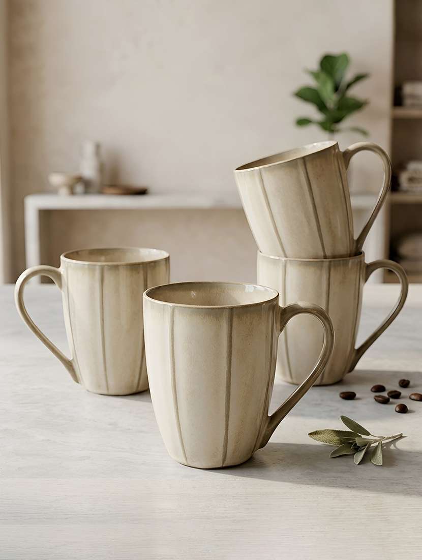 moody panda elegant collection | mug set of 4 | coffee mug | milk mug | porcelain mugs | 300ml | designer mugs | large | mud - 22511778 -  Standard Image - 2