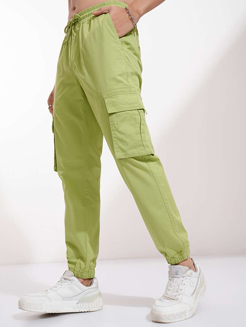 Men Solid Mid Rise Regular Fit Jogger - 22511858 -  Standard Image - 2