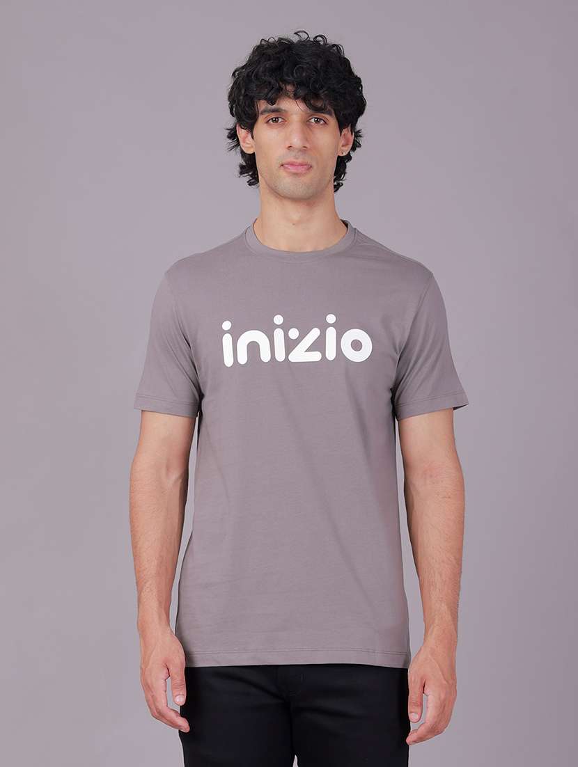men typographic short sleeve slim fit t-shirt