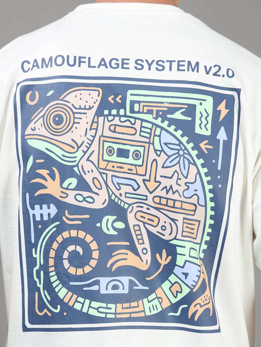 men printed short sleeve loose fit t-shirt - 22512413 -  Standard Image - 2