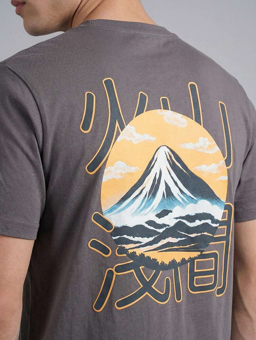 men printed short sleeve regular fit t-shirt - 22512422 -  Standard Image - 2