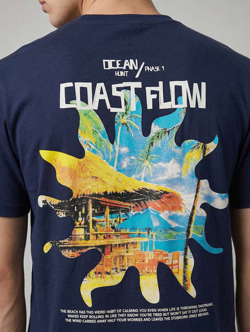 men printed short sleeve regular fit t-shirt - 22512424 -  Standard Image - 2