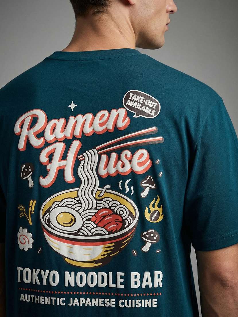 men printed short sleeve loose fit t-shirt - 22512429 -  Standard Image - 2