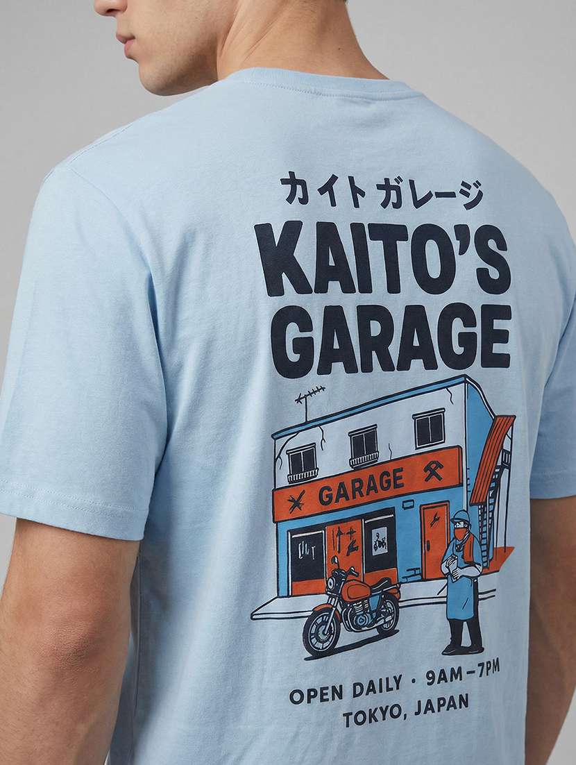 men printed short sleeve loose fit t-shirt - 22512438 -  Standard Image - 2
