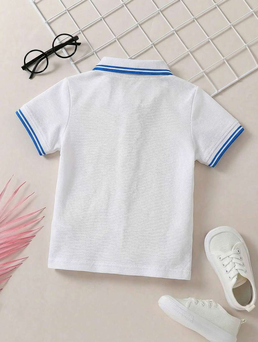 boys pack of 2 solid short sleeve polo t-shirt - 22512470 -  Standard Image - 2