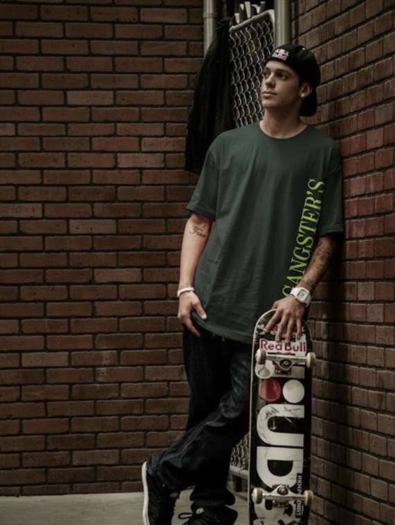 men printed short sleeve oversized t-shirt - 22512565 -  Standard Image - 2