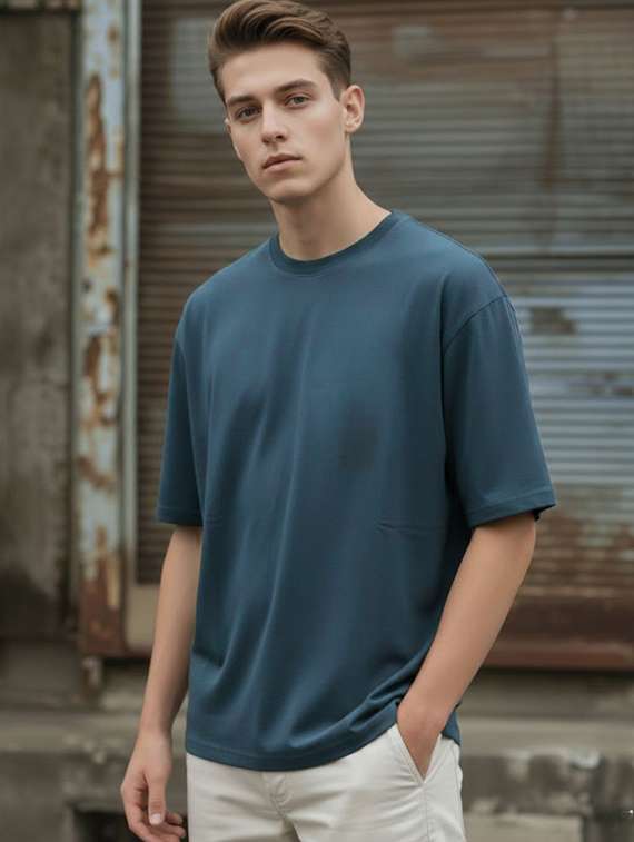 men printed short sleeve oversized t-shirt - 22512570 -  Standard Image - 2