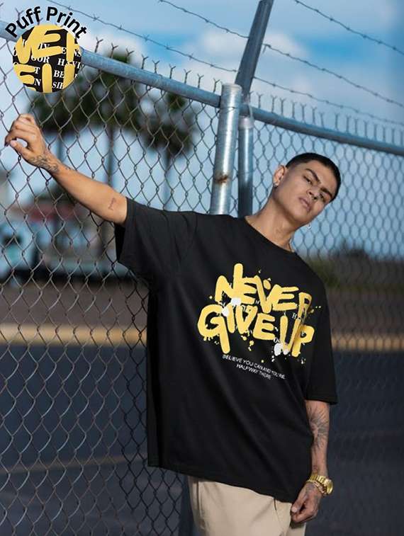 men printed short sleeve oversized t-shirt - 22512576 -  Standard Image - 2