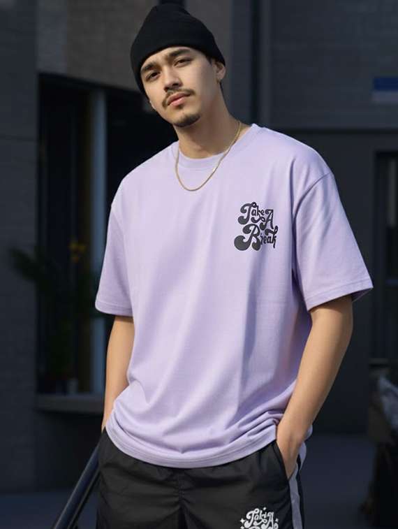 men printed short sleeve oversized t-shirt - 22512577 -  Standard Image - 2