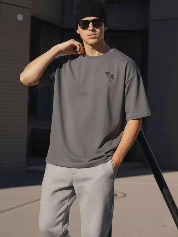 men printed short sleeve oversized t-shirt - 22512604 -  Standard Image - 2