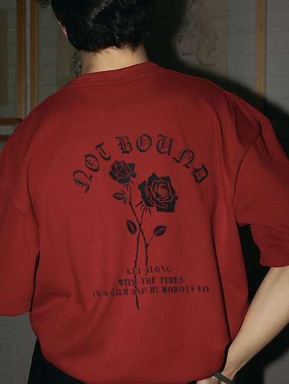 men printed short sleeve oversized t-shirt - 22512605 -  Standard Image - 2