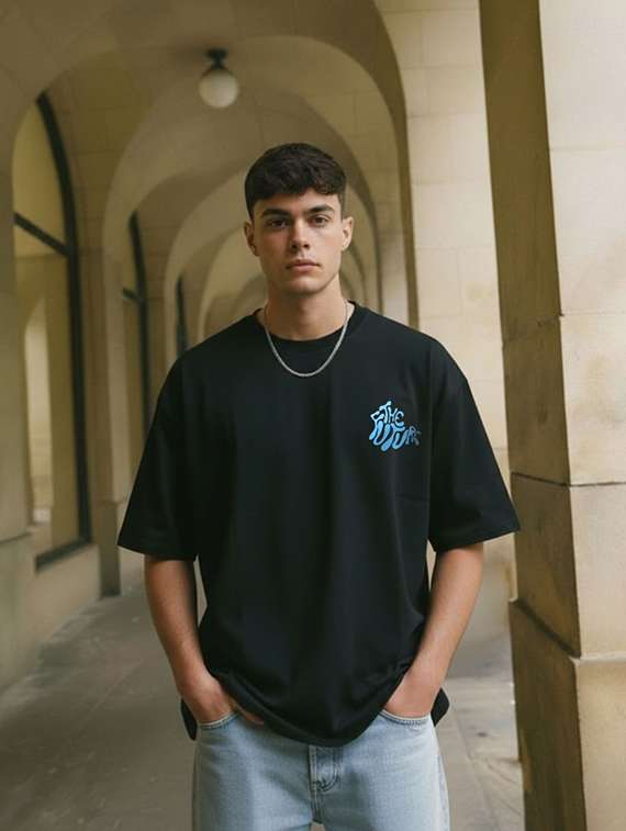 Unisex Printed Short Sleeve Loose Fit T-shirt - 22512619 -  Standard Image - 2