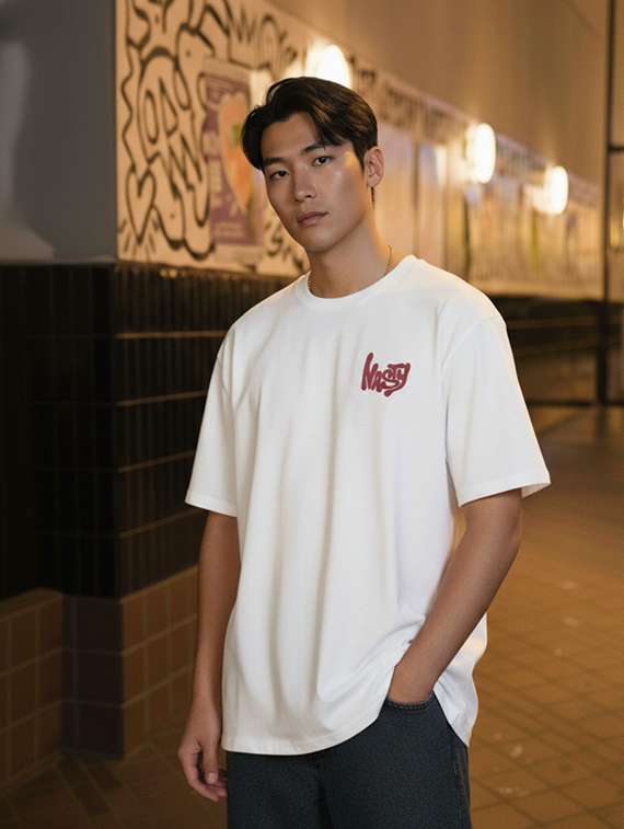 Unisex Printed Short Sleeve Loose Fit T-shirt - 22512622 -  Standard Image - 2