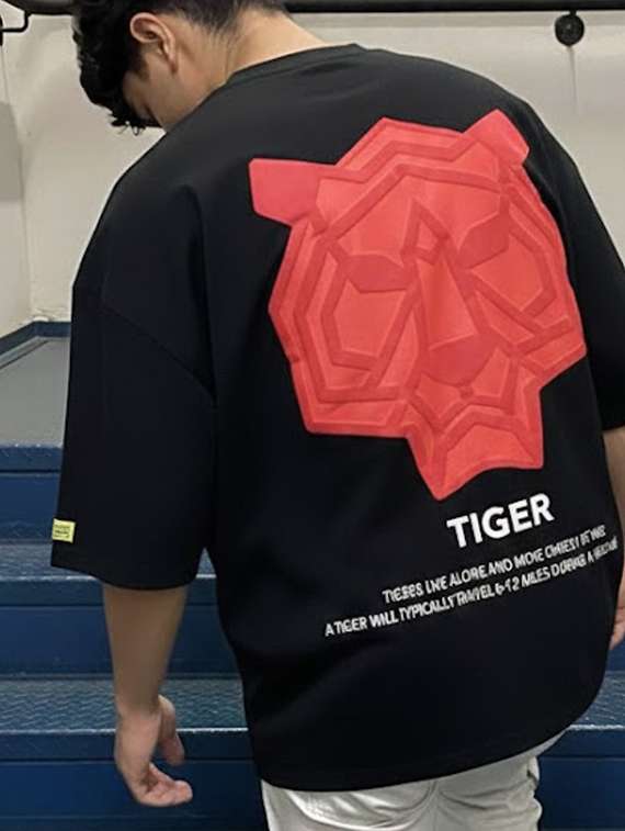 unisex printed short sleeve loose fit t-shirt - 22512639 -  Standard Image - 2