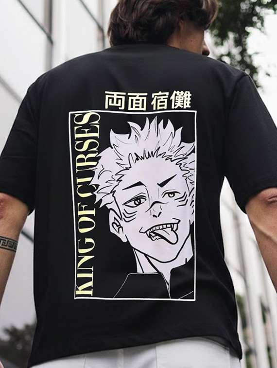 Unisex Printed Short Sleeve Loose Fit T-shirt - 22512651 -  Standard Image - 2