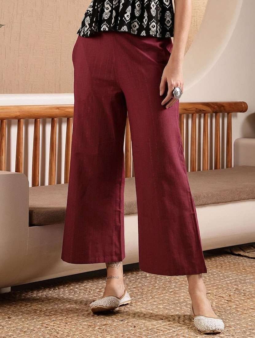 Women Self Design Mid Rise Culottes - 22512932 -  Standard Image - 2