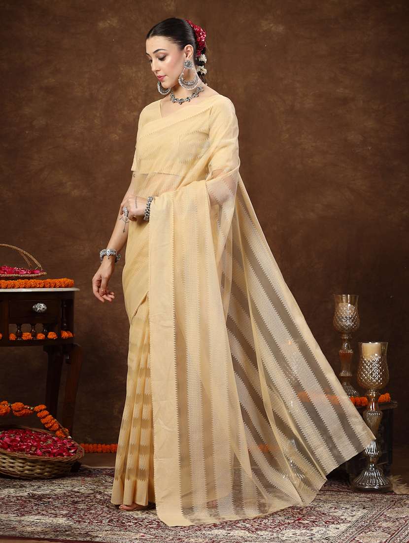 women self design plain saree with blouse - 22513481 -  Standard Image - 2