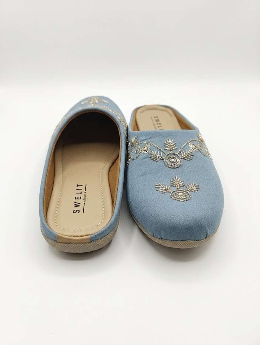 women embroidered slip on mules - 22514522 -  Standard Image - 2