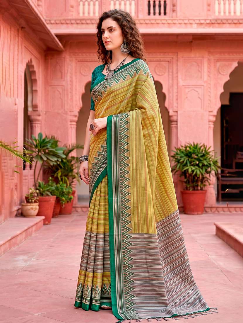 women printed casual wear saree with blouse - 22515003 -  Standard Image - 2