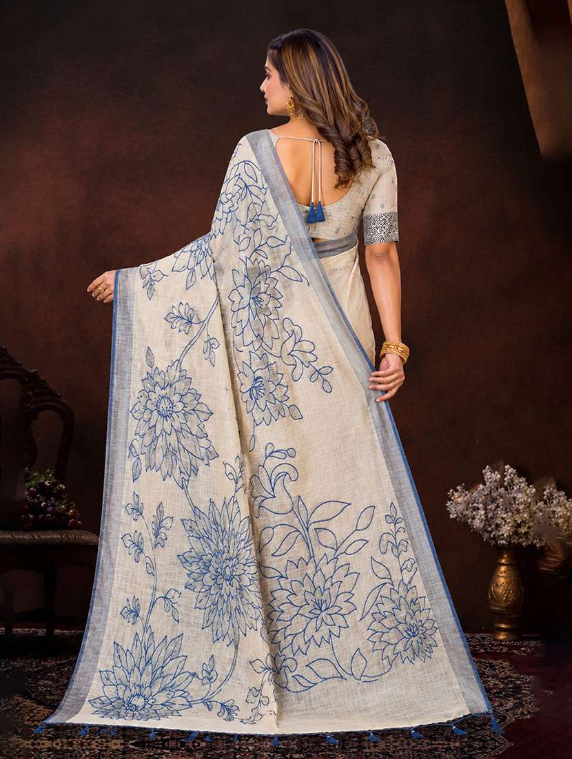 Women Self Design Handloom Saree With Blouse - 22515016 -  Standard Image - 2