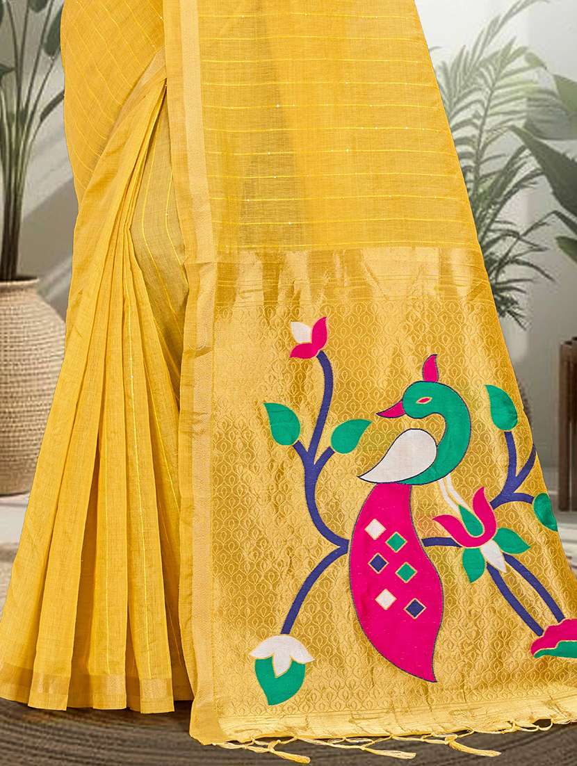 women self design paithani saree with blouse - 22515074 -  Standard Image - 2