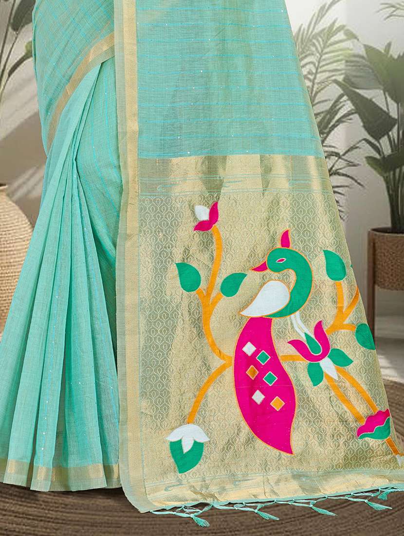 women self design paithani saree with blouse - 22515075 -  Standard Image - 2