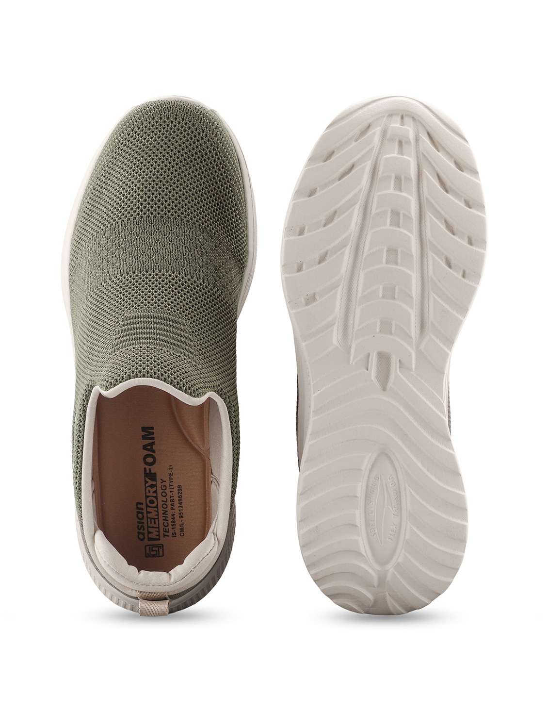men solid slip on sport shoes - 22515115 -  Standard Image - 2