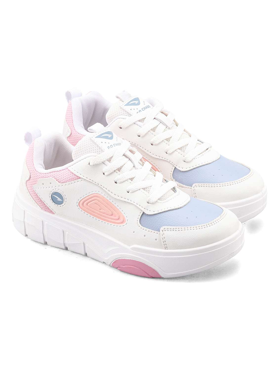 women colourblocked lace up sneaker
