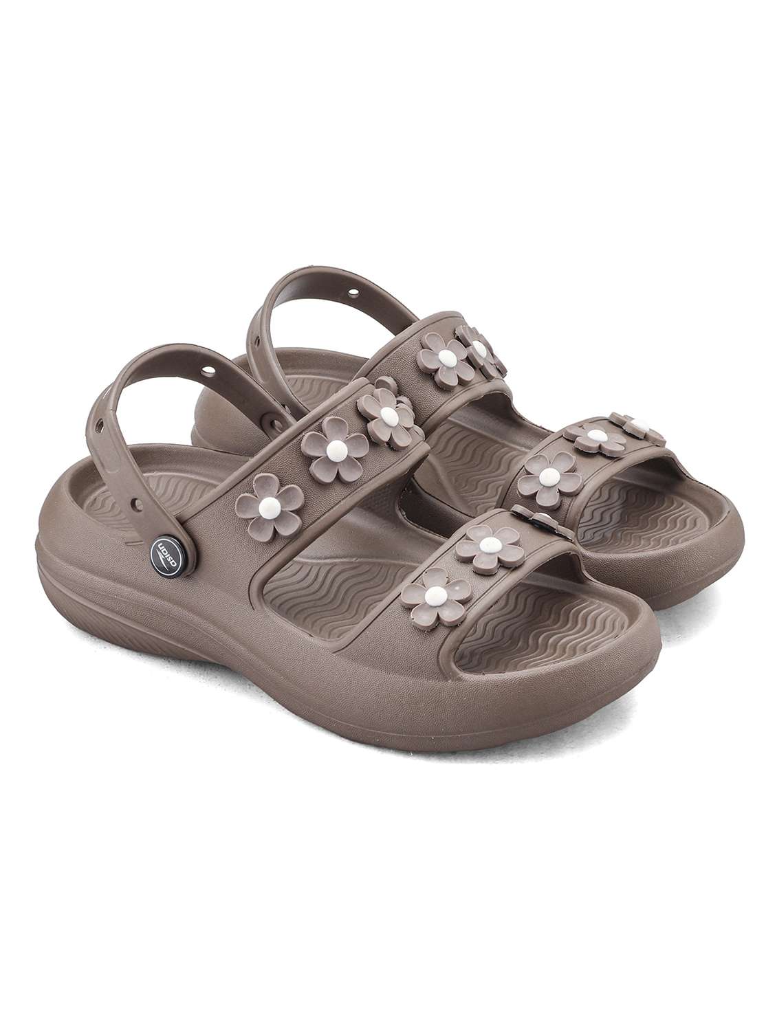 girls solid back strap sandal