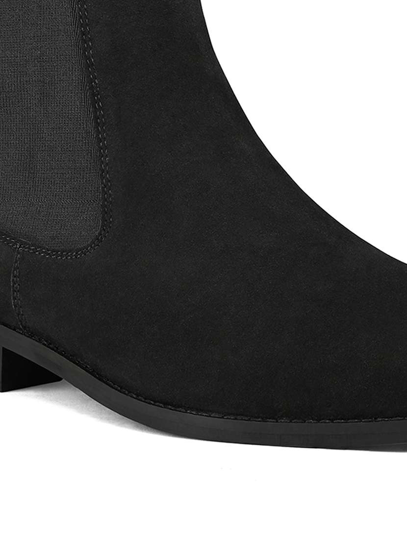 men black slip on boot - 22515218 -  Standard Image - 2