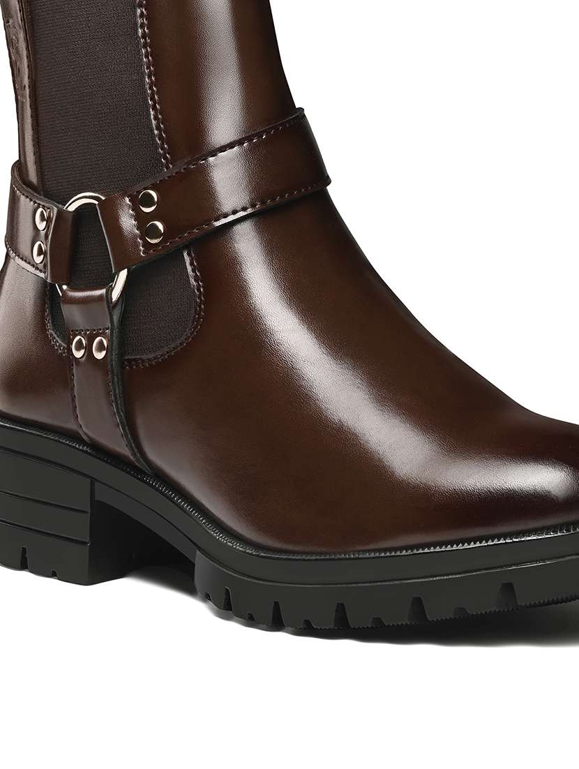 women brown high-tops boot - 22515219 -  Standard Image - 2