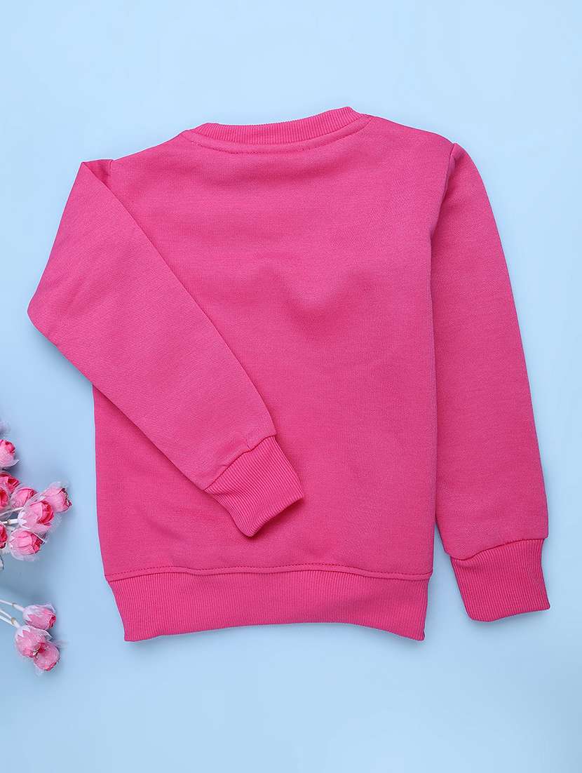 girls solid long sleeves regular fit sweatshirt - 22515223 -  Standard Image - 2