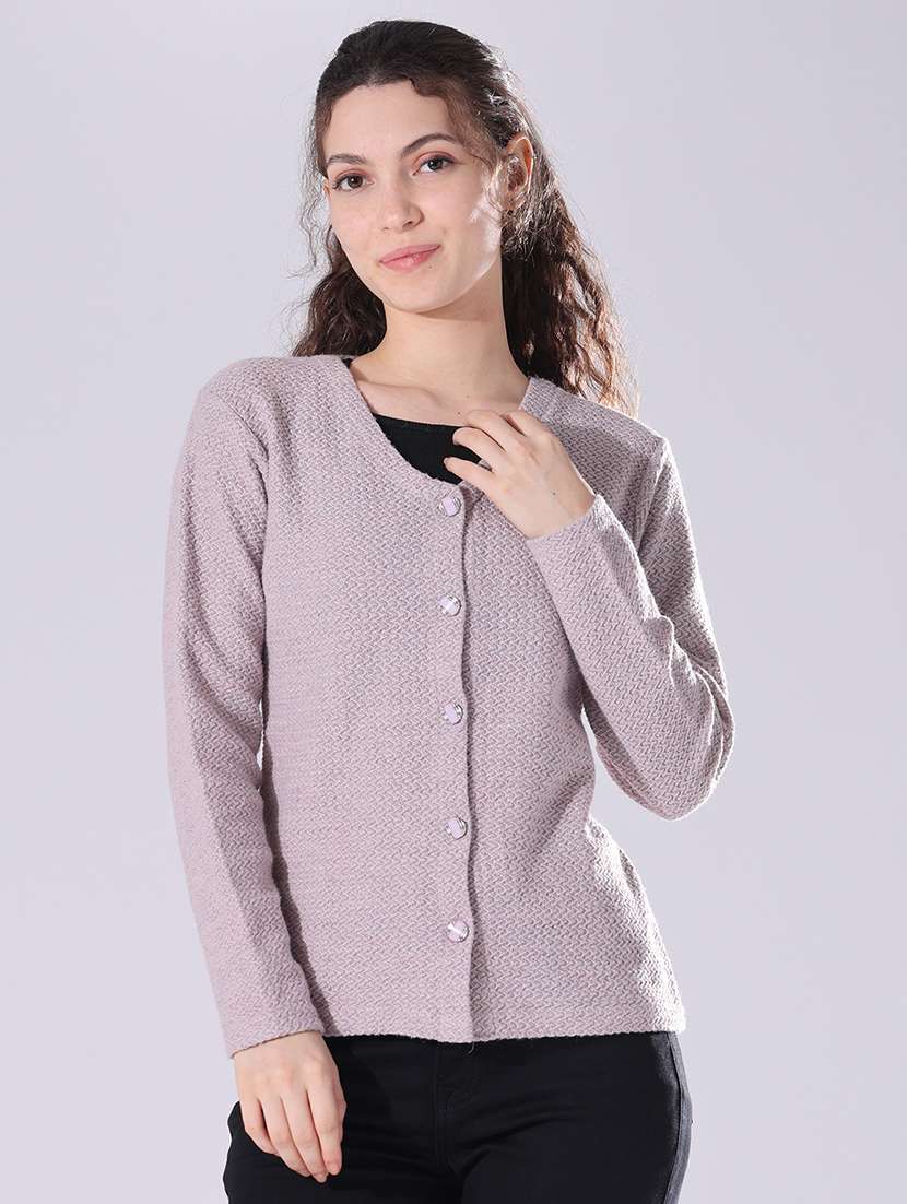 Pink Cotton Cardigan - 22515336 -  Standard Image - 2