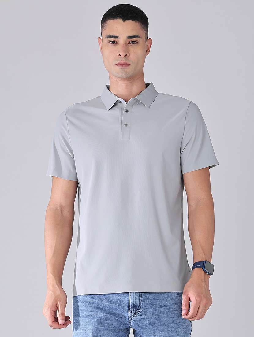 men solid short sleeve regular fit polo t-shirt - 22515624 -  Standard Image - 2