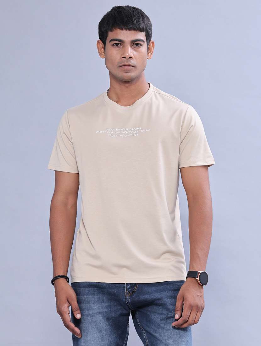 Men Typographic Short Sleeve Regular Fit T-shirt - 22515810 -  Standard Image - 2