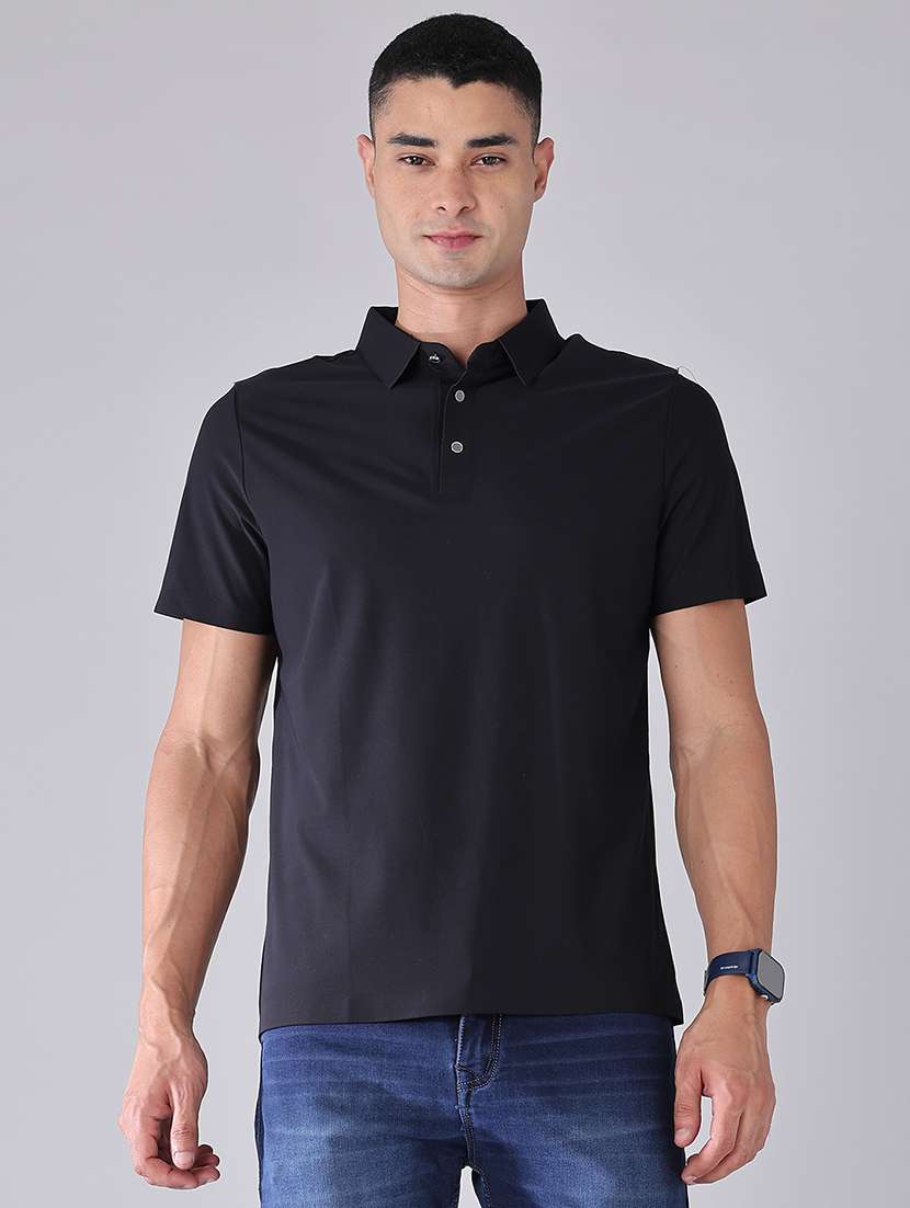 men solid short sleeve regular fit polo t-shirt - 22516672 -  Standard Image - 2