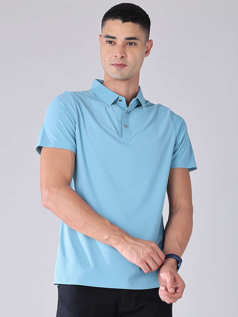 men solid short sleeve regular fit polo t-shirt - 22516678 -  Standard Image - 2