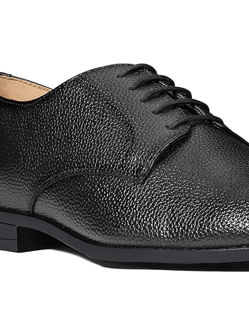 Men Black Lace-up Derby - 22517750 -  Standard Image - 2
