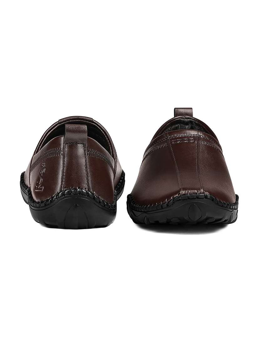 men brown slip on mojari - 22517757 -  Standard Image - 2