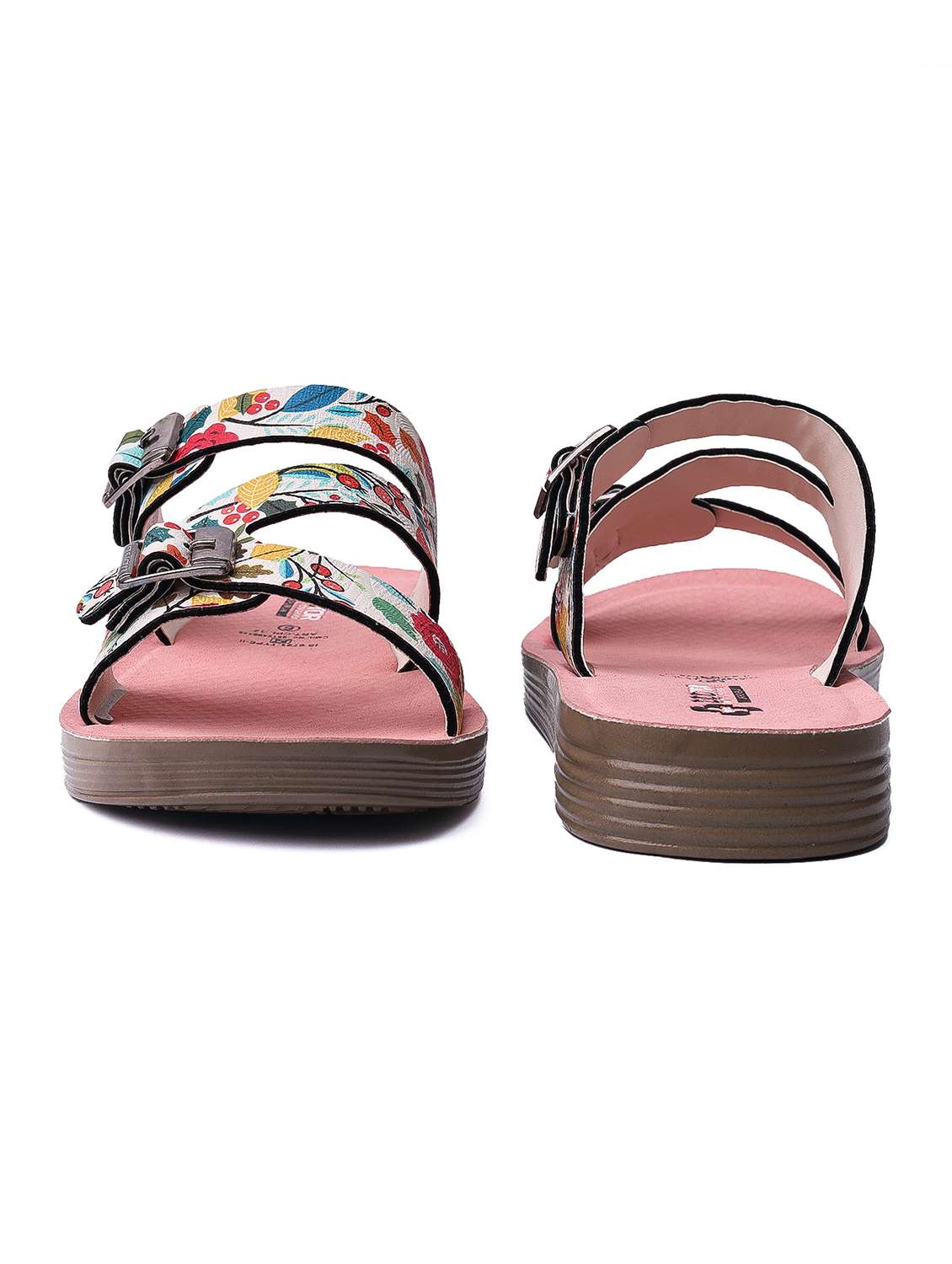 women printed slip on flat sandal - 22517780 -  Standard Image - 2