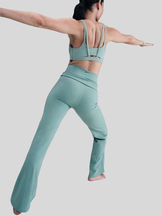 women solid high rise full length track pant - 22517823 -  Standard Image - 2