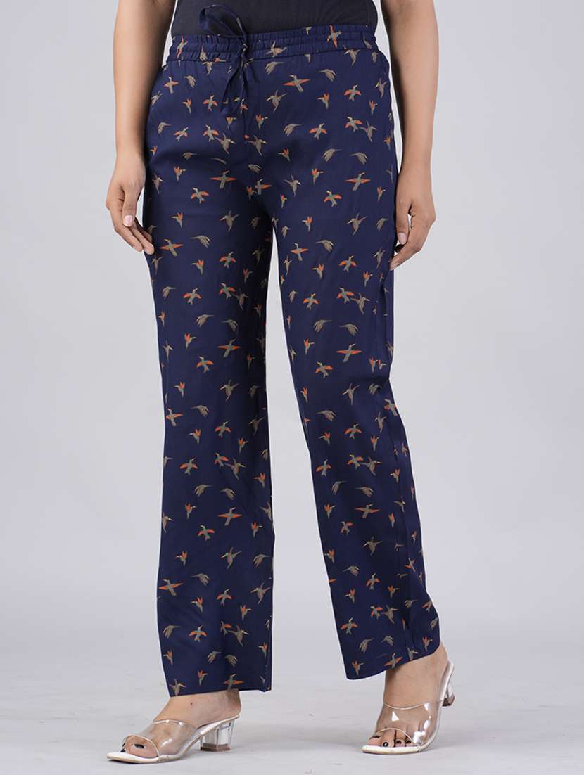 Women Printed Mid Rise Straight Palazzo - 22517865 -  Standard Image - 2