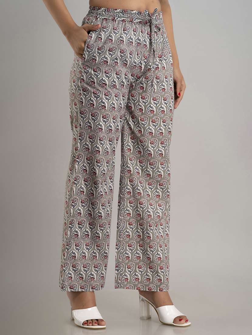 Women Printed Mid Rise Straight Palazzo - 22517871 -  Standard Image - 2