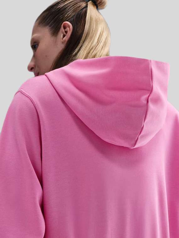women solid long sleeves hooded sweatshirt - 22517902 -  Standard Image - 2