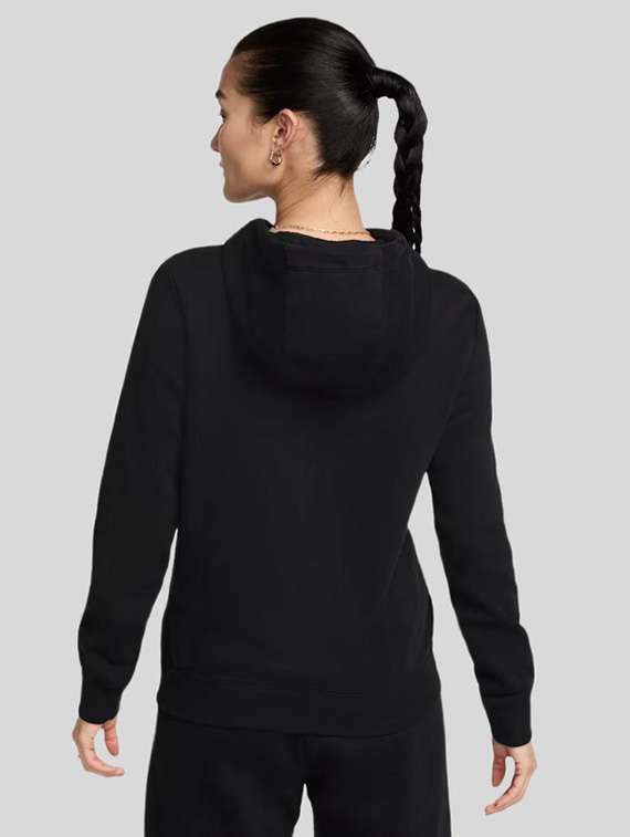 women solid long sleeves hooded sweatshirt - 22517906 -  Standard Image - 2