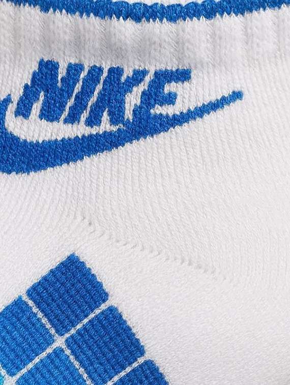 white nivia ankle-length sports socks with blue cube patterns - 22517921 -  Standard Image - 2