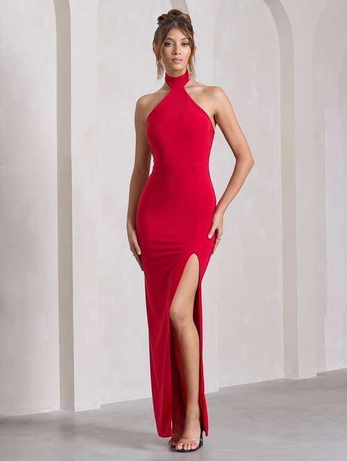red lace dress online india Buy Red Polyester Lace Round Neck Midi Dress For Women by Dash And Dot  Online at Aza Fashions