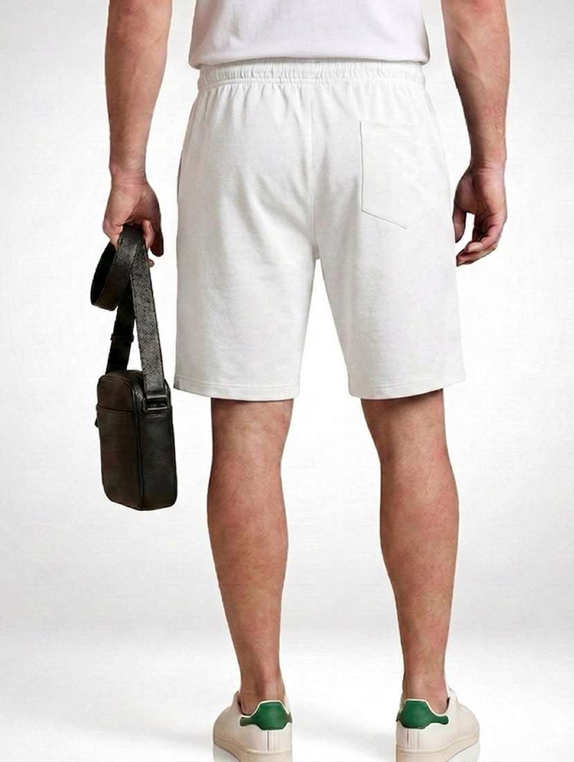 men solid mid rise regular fit shorts - 22518419 -  Standard Image - 2
